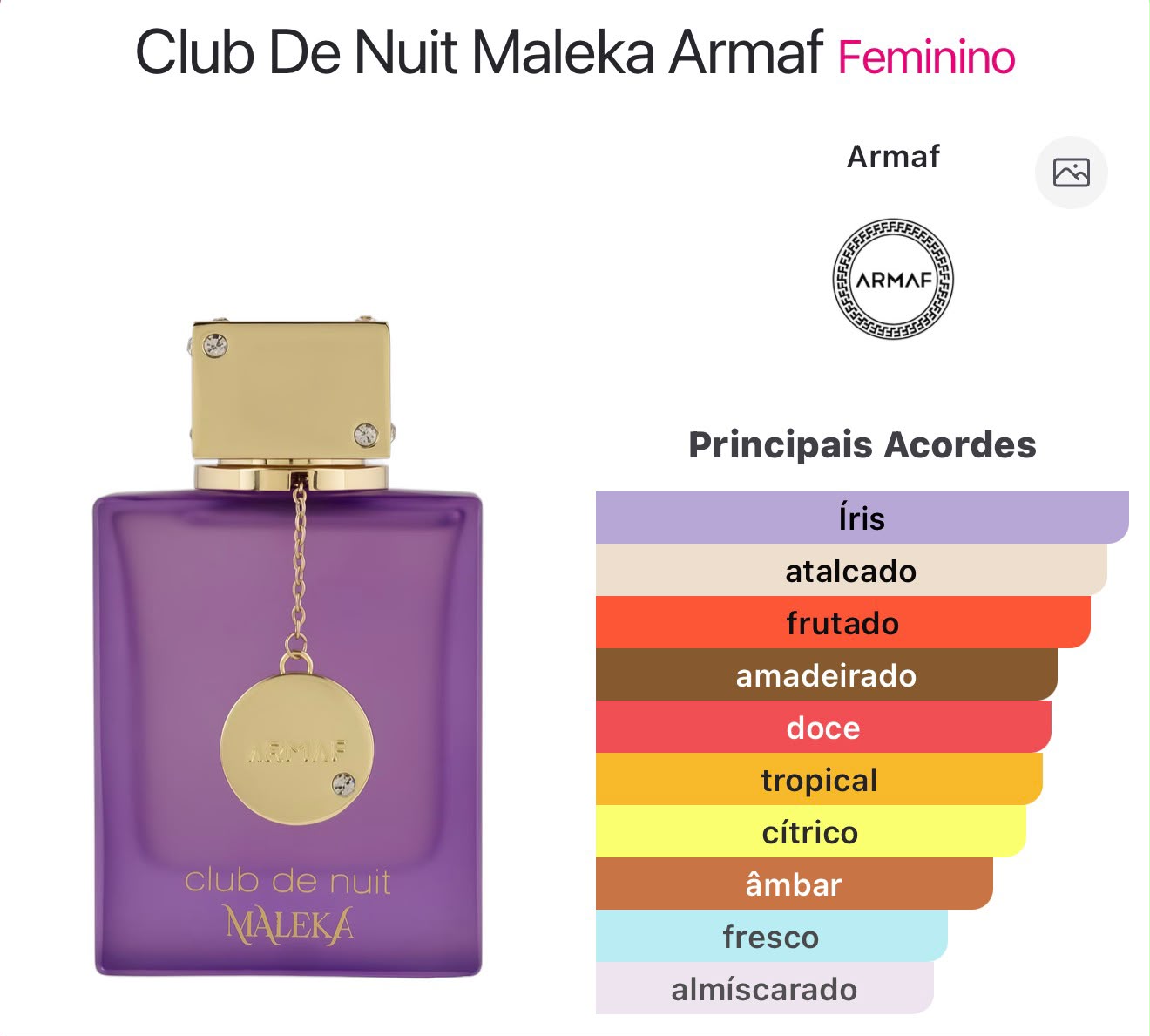 Armaf Club De Nuit Maleka EDP 100ml