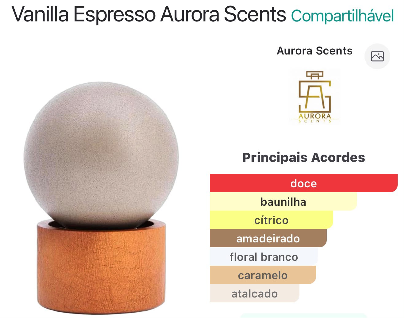 Aurora Scents Vanilla Espresso EDP 100ml