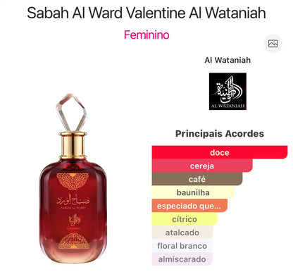 Al Wataniah Sabah Al Ward Valentine 100ml EDP