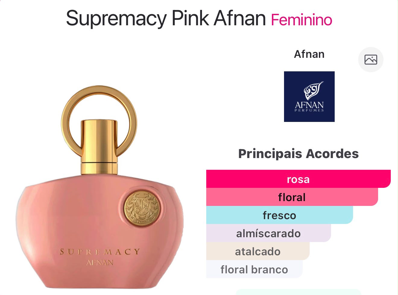 Afnan - Supremacy Pink 100ml