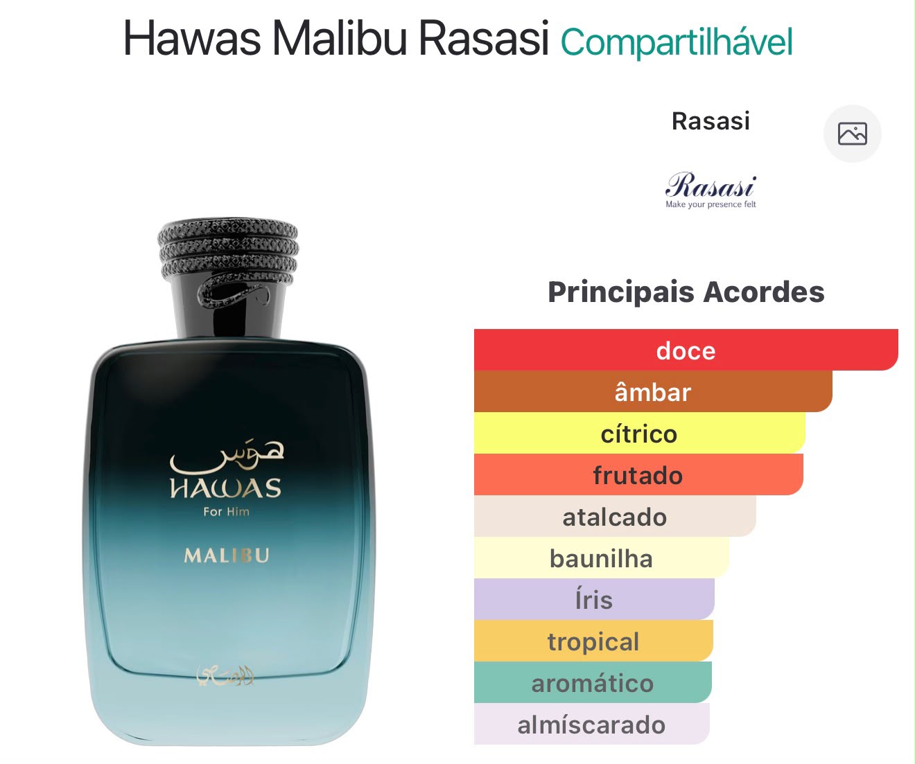 Rasasi Hawas Malibu EDP 100ml