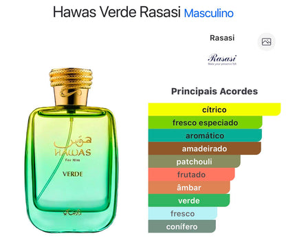 Rasasi Hawas Verde EDP 100ml