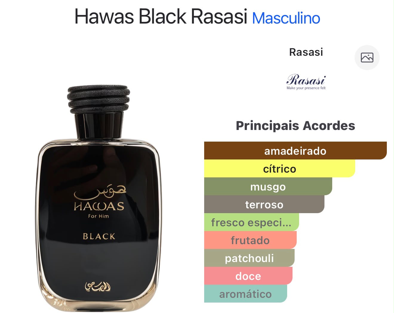Rasasi Hawas Black EDP 100ml