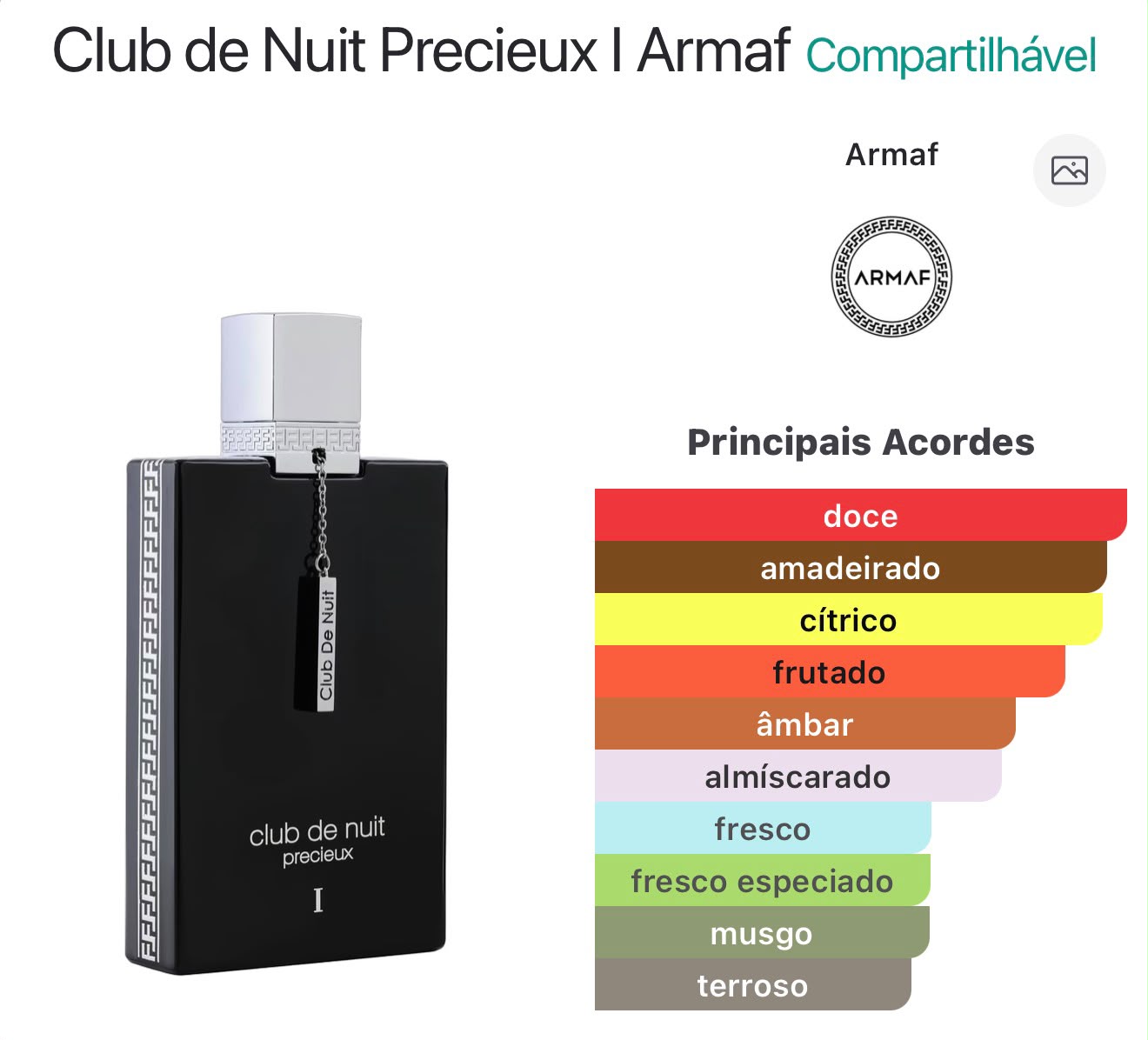 Armaf Club De Nuit Precieux EXDP 55ml