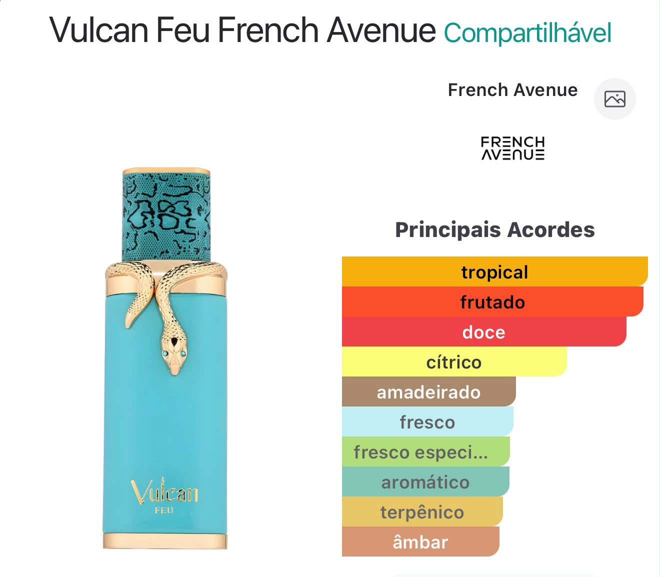 French Avenue Vulcan Feu EDP 100ml